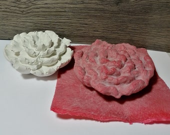 Handmade Latex Full Form Casting Mold Latex Mold Concrete Casting Mold Latex Mold Casting Mold for Sculptures Flower Blossom Wild Rose (143)