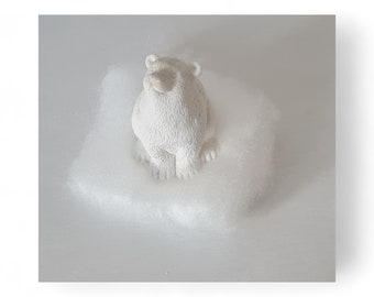 Great DIY 3D mold, super quality, full-form mold, silicone mold, silicone mold, 3D mold, for figure polar bear, polar bear (027)