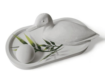 Latex mold Latex full-form casting mold Latex mold Concrete casting mold Casting mold for sculptures pretty noble duck (270) Make your own garden decoration...