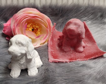 Handmade Latex Full Mold Latex Mold Concrete Casting Mold Latex Mold Mold Casting Mold for Sculptures Little Dog Dog (198)