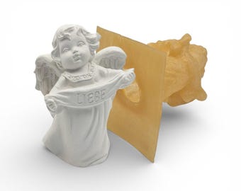 Betongießform aus Latex – Engel mit Liebe | 3D Gießform