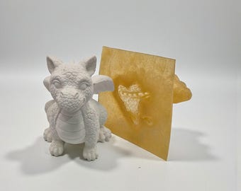 Betongießform aus Latex – Drache (klein) | 3D Gießform