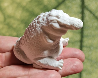 DIY 3D Mold, super quality, full-form casting mold, latex mold, concrete casting mold, 3D casting mold, rubber mold for figures little cute crocodile (256)