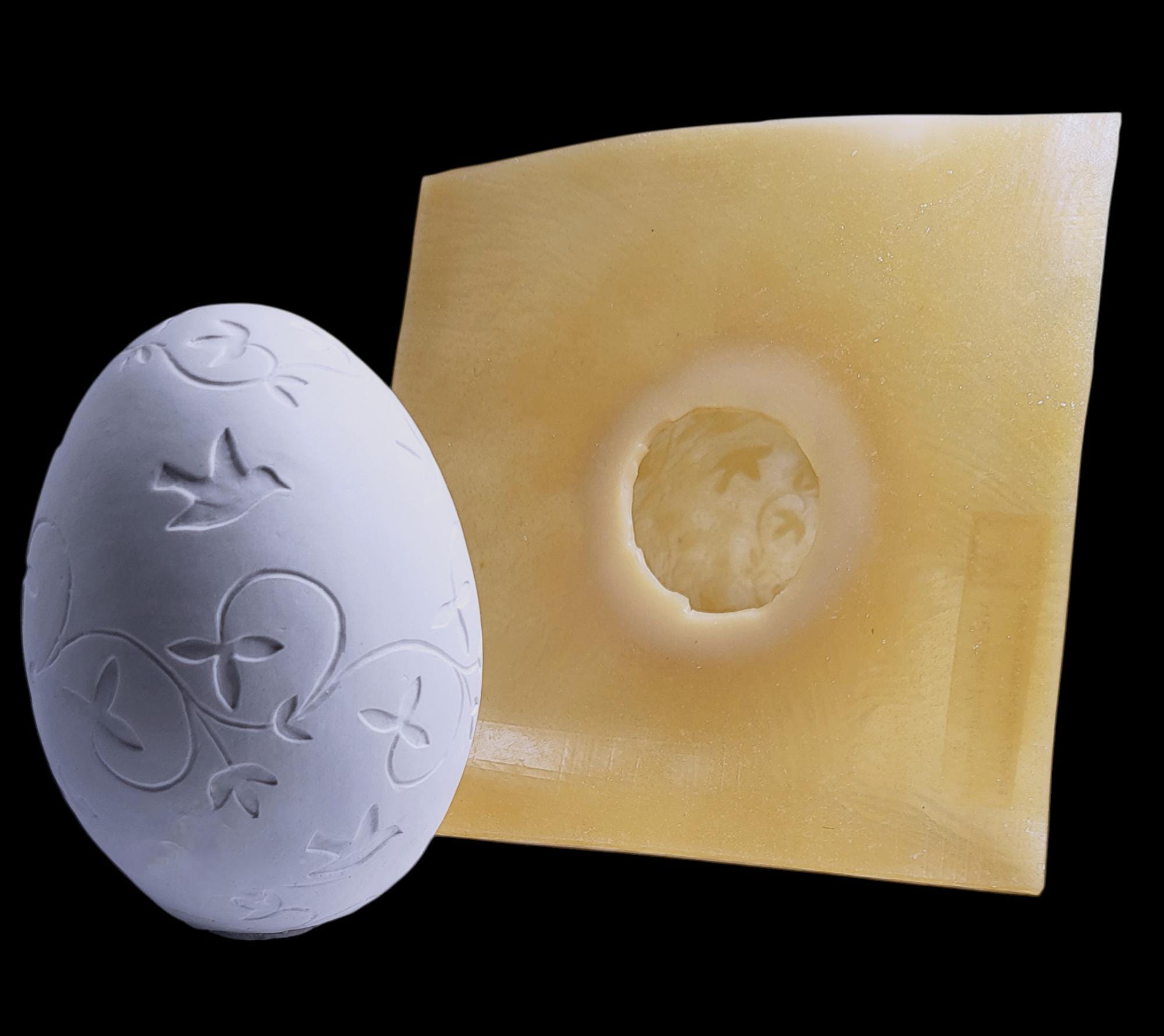Handmade Latex Concrete Mold – Easter Egg Shape For Garden Decor, Plaster, Soap