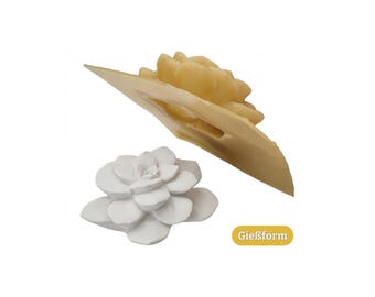 Flexible latex casting mold, full-form latex casting mold, concrete casting mold, latex mold for concrete, casting mold for sculptures, flower blossom (260)