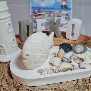 DIY 3D モールド、スーパー品質、フルフォーム鋳造モールド、ラテックスモールド、コンクリート鋳造モールド、3D 鋳造モールド、フィギュア用ゴムモールド、バスルーム装飾ラウンドフィッシュ (155)