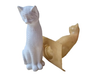 Latex-Betongießform – Katze mit Musterung | 3D Form