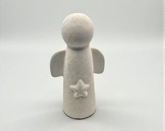 Latex Angel Mold with Star • Concrete Angel Casting Mold Raysin • Christmas Angel Mold • DIY Figure • Handmade Mold Germany • Beginner-Friendly