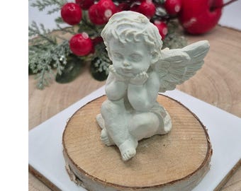 3D casting mold angel for concrete / concrete casting mold angel decorative figure angel / casting mold angel concrete reusable / grave decoration small angel