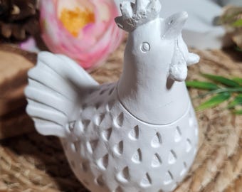 Full-form casting mold latex I Casting mold for Easter decoration I Sculpture chicken with pattern I Cast the figure yourself I Gift idea with this latex mold