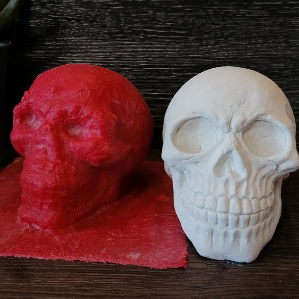 Latex Full Mold Latex Mold Concrete Casting Mold Latex Mold Casting Mold for Sculptures Mystery Skull Skull Skull (134)