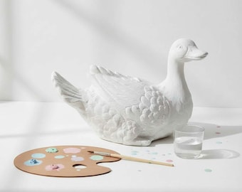 Betongießform aus Latex sitzende Gans – 14,7 cm