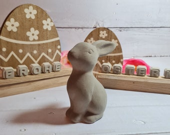 Handmade Latex Full Form Casting Mold Latex Mold Concrete Casting Mold Latex Mold Casting Mold for Easter Sculptures Sitting Rabbit Bunny (236)