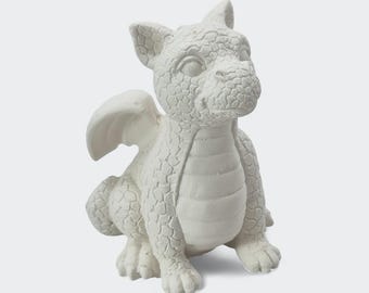 Latex casting mold for a small dragon (051) / Latex casting mold / Mold for dragon figures / Concrete casting mold / Garden decoration / Patio decoration /