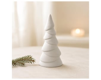 Christmas Tree Casting Mold Latex for Concrete Raysin Keraflott, modern Winter Decor Tree, Height approx 15 cm, Handmade Germany