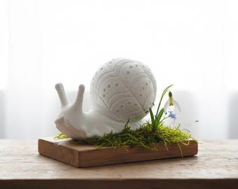 Latexform Schnecke mit Musterhaus – 3D Gießform