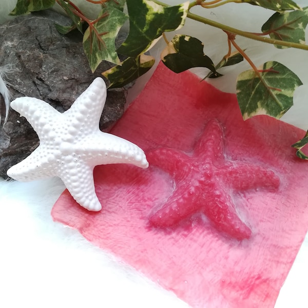 Handgearbeitete Latex Vollform-Gießform Latexform Betongießform Latexform Gießform Betonform für Skulpturen Seestern starfish 01