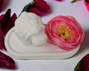 Full-form casting mold made of latex, casting mold for Easter decoration, sculptures Easter lamb (264) sheep Easter figures cast yourself with this latex mold