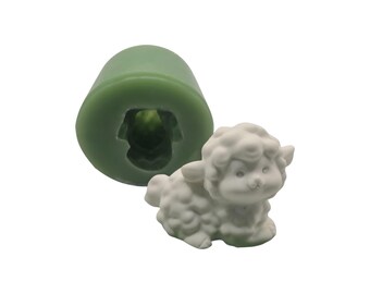 Silikonform Schaf / Lamm – Mini 3D Gießform für Raysin