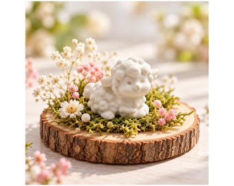 Silicone mold sheep/lamb | 3D casting mold for Raysin concrete Keraflott resin | DIY Easter decoration sheep | Wax & soap decoration