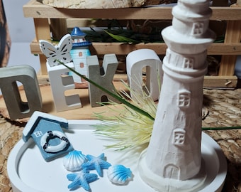 Latex full-form casting mold lighthouse, 3D mold, latex mold casting mold for Raysin Latex mold casting mold for sculptures Leuchtturm 01 Maritime (188) Top
