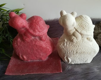 Handmade Latex Full Form Casting Mold Latex Mold Concrete Casting Mold Latex Mold Casting Mold for Sculptures Welcome Turtle 01