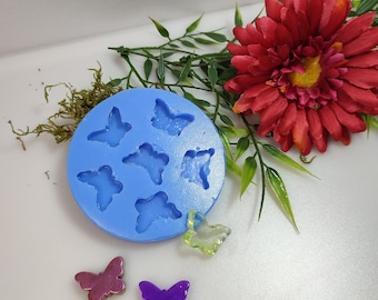 Silicone Mold for Jewelry, Earrings, Necklaces, Suitable for Epoxy Resin, Soap, Wax Butterflies (001)