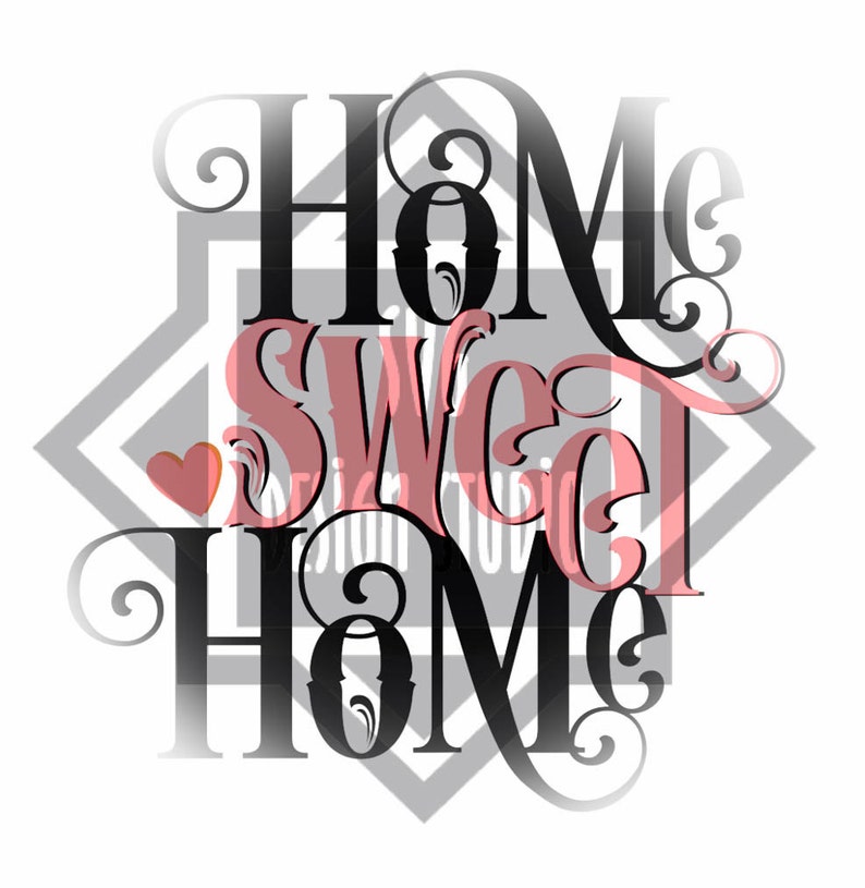 Home Sweet Home ... SVG cutting file for personal use | Etsy