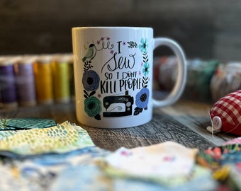 Taza de cerámica de 12 oz. "Coso para no matar gente"
