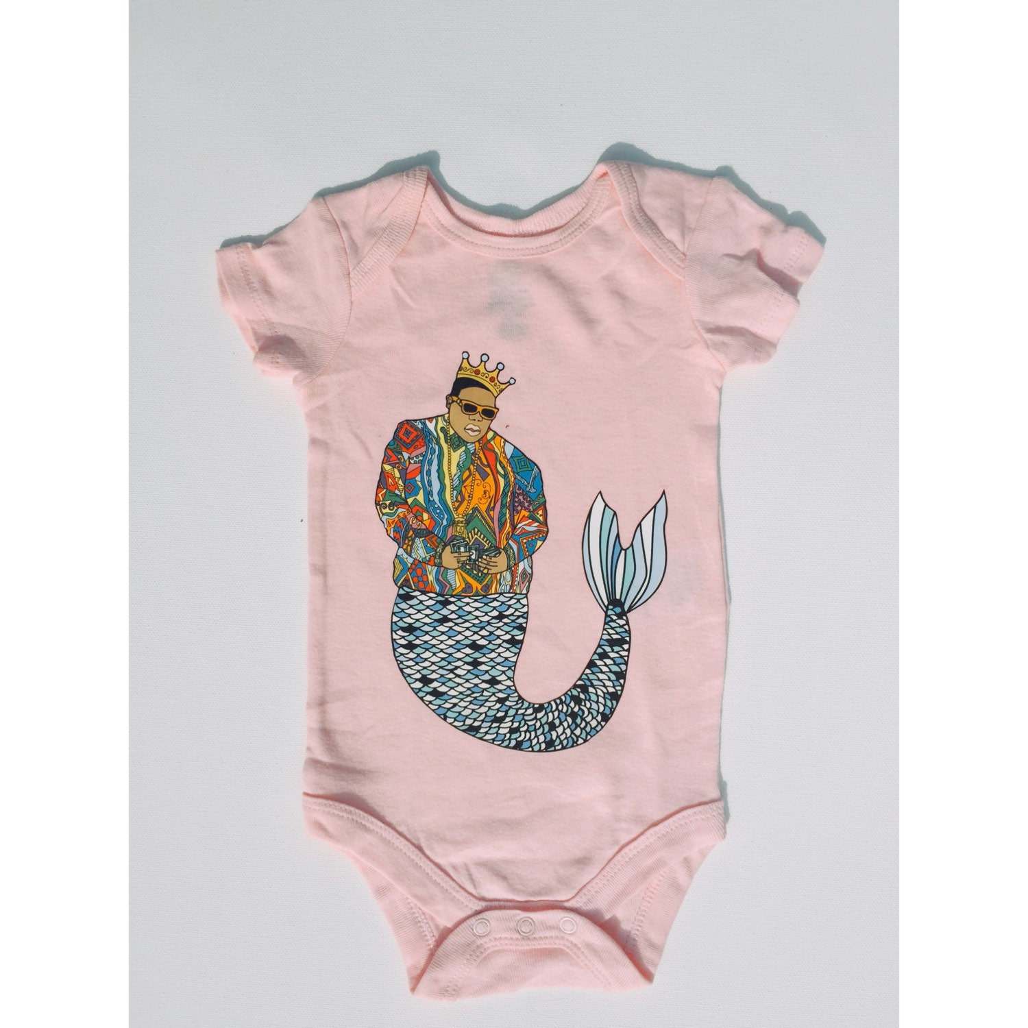 Biggie Mermaid Onesie Etsy