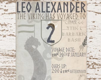 Viking Party Invitation / Viking Invitation / Nordic Party Invitation