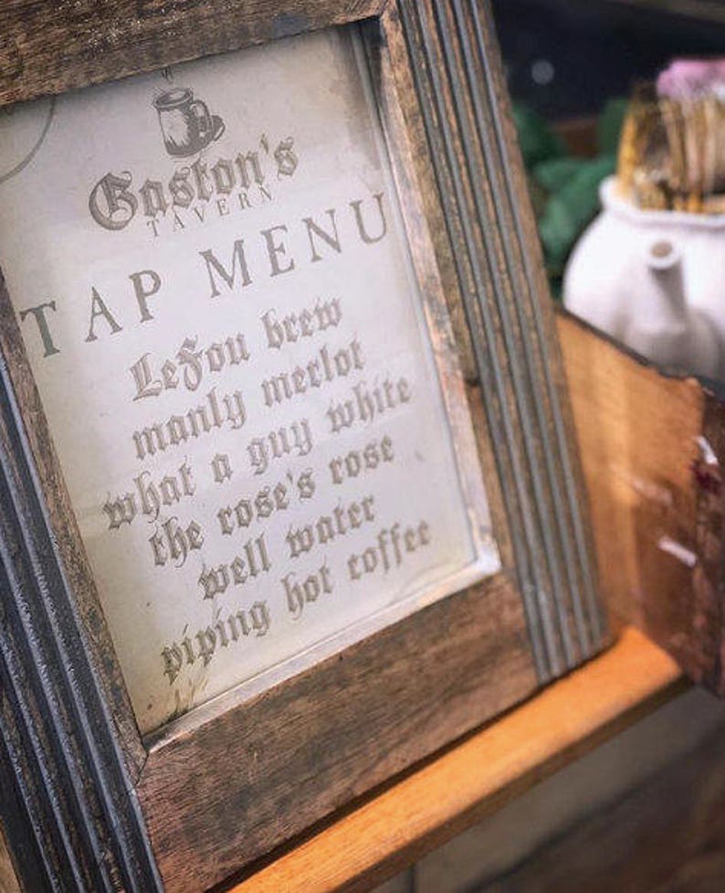Printable Gaston's Tavern Menu / Printable Disney / Beauty | Etsy
