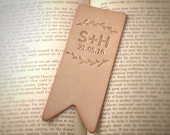 Personalized Leather Bookmark - Perfect Anniversary or Wedding Gift for Someone Special