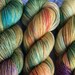 Variegated Hand Dyed Yarn - Wild Begonias from our Secret Garden Collection, Fingering Weight,80/20 Superwash Merino-Nylon,Toad Hollow yarns