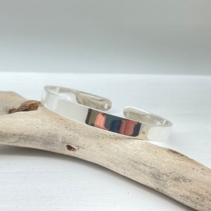 Hammered Oval Silver Bangle, 925 Sterling Silver, High