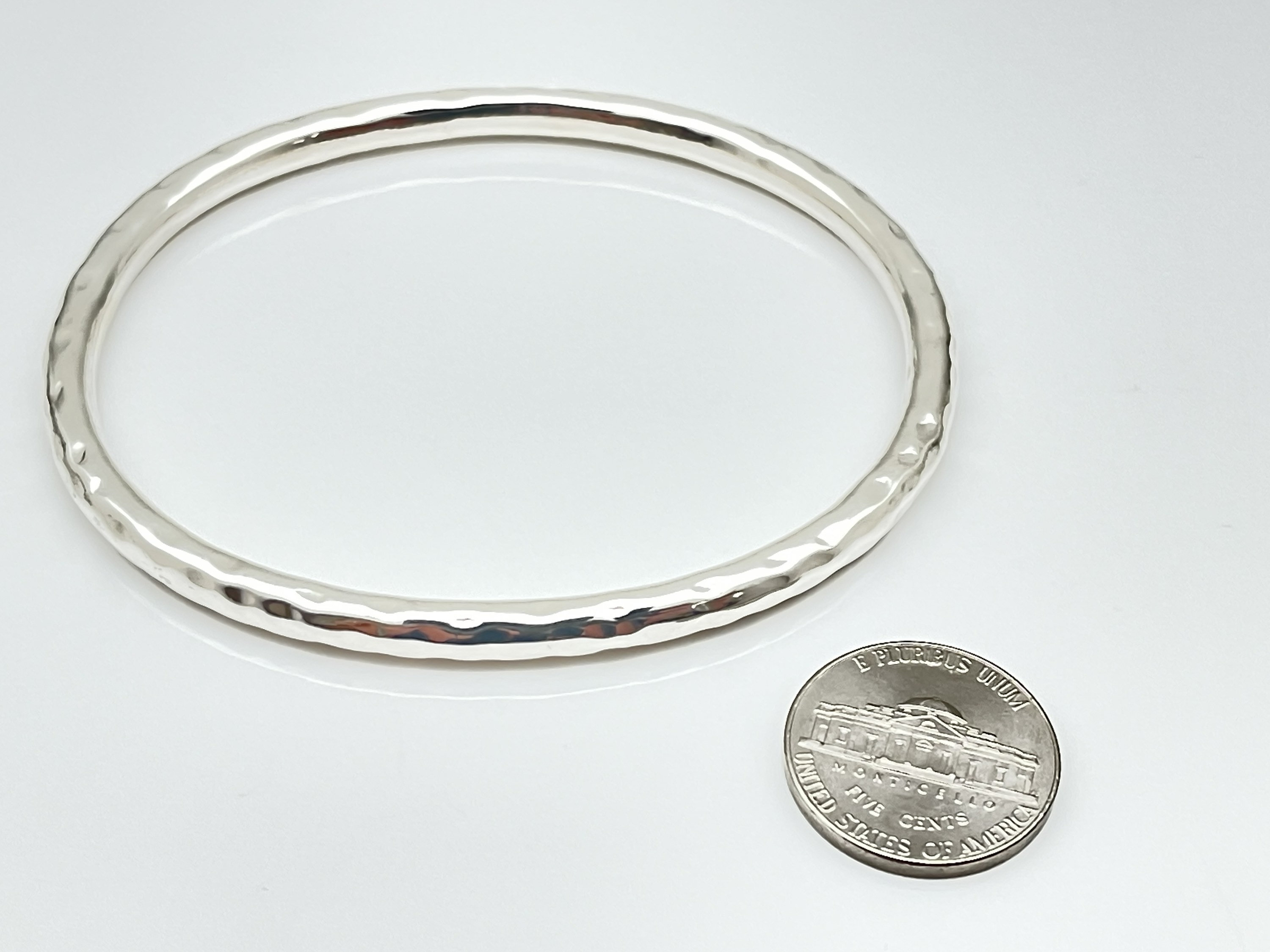 Silver Bangle, 925 Sterling Silver, Handmade Bangles