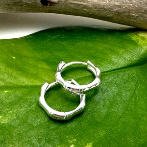 Silver Huggies Earrings 12mm // Huggie Geometric Earrings // Huggie Hoop Earrings // 925 Sterling