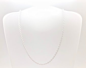 Rope Chain // Medium Rope Chain 3.1mm //  Strong Rope Silver Chain // Medium Size Pendant Chain // Silver Pendant Chain // All Sizes