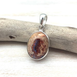 Fire Opal Pendant - 925 Sterling Silver Setting - Mexican Fire Opal Stone Pendant - Silver Fire Opal Pendant - Natural Opal Pendant