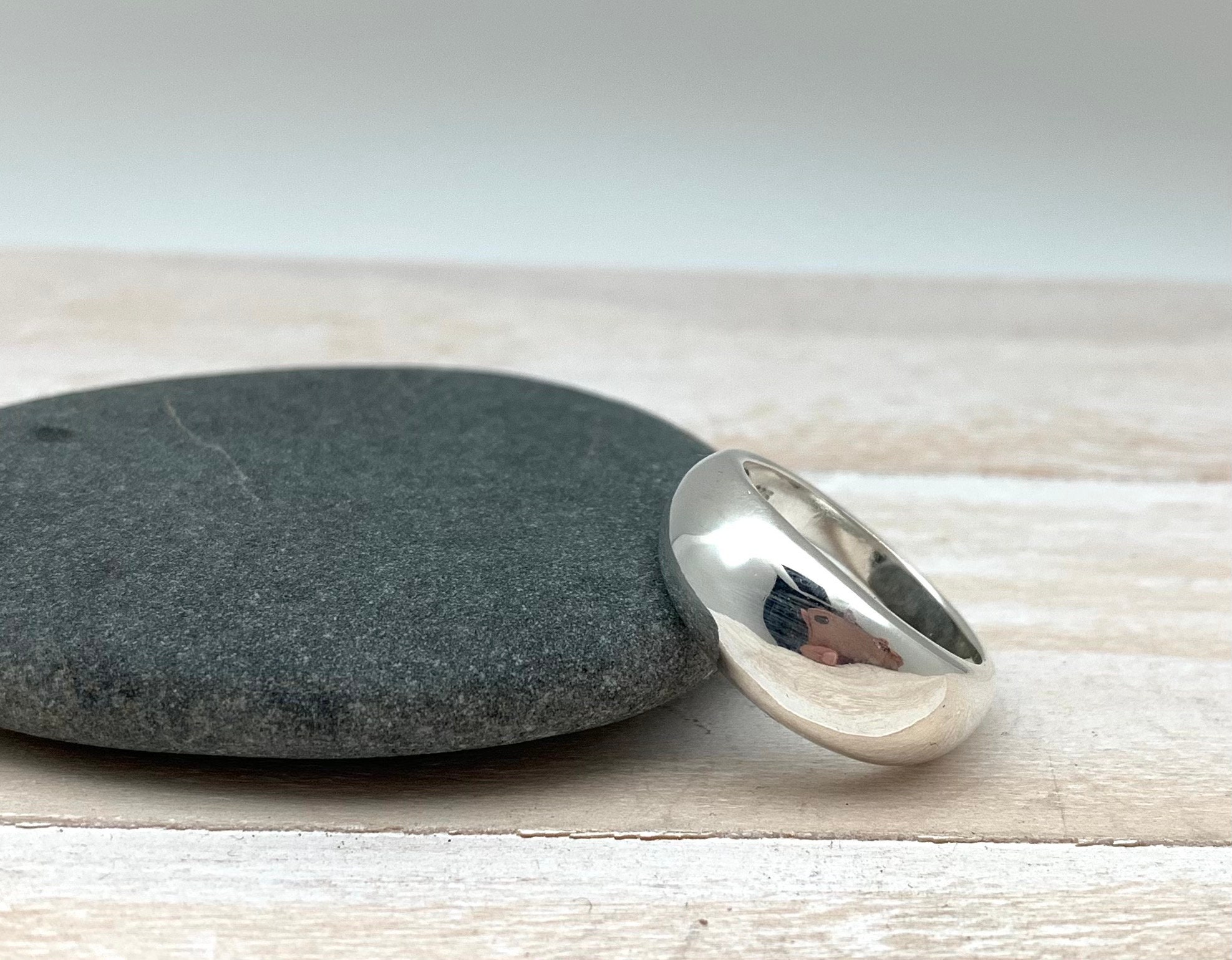Dome Silver Ring / 925 Sterling / Classic Modern / Minimalist 