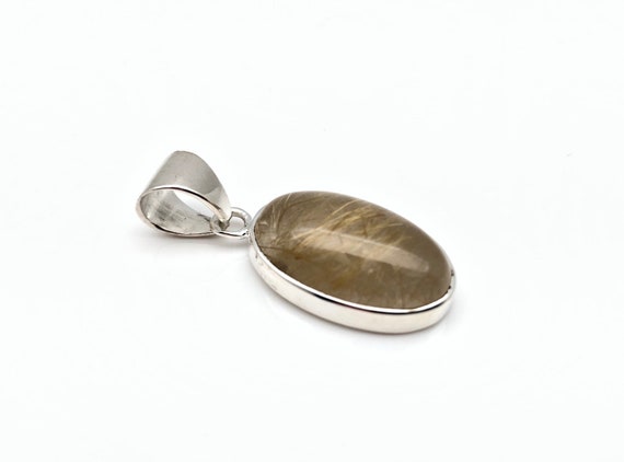 ルチルクォーツペンダント // オーバルルチルクォーツペンダント