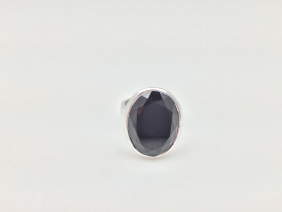 Vintage Hans Hansen Sterling silver heavy dot ring 1970s
