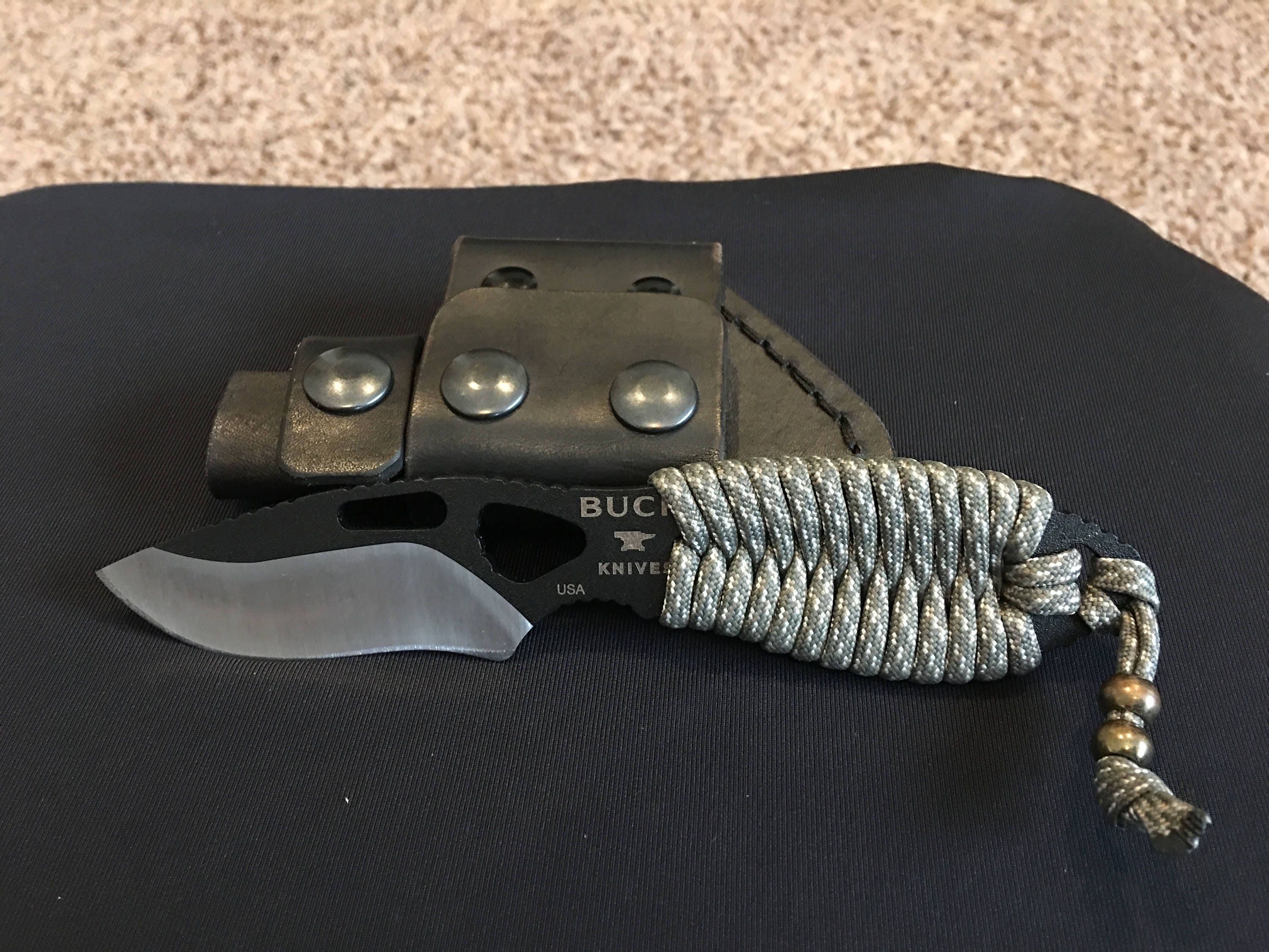 Paracord Wrapped Buck PakLite Knife