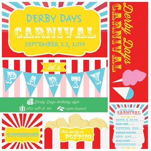 Circus / carnaval Graphics Party Pack!