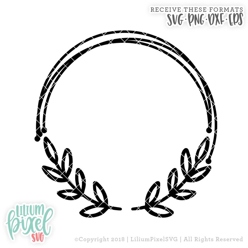Download Leaf Monogram Frame SVG Files Sayings / Fall SVG for ...