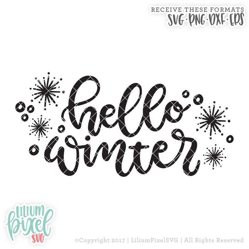 Download Winter SVG Clip Art / Hello Winter SVG Cutting Files / Holiday | Etsy