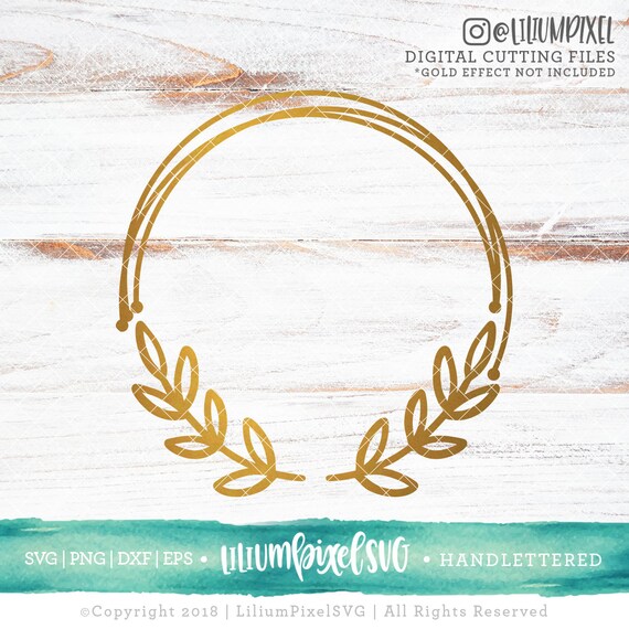 Download Leaf Monogram Frame SVG Files Sayings / Fall SVG for ...