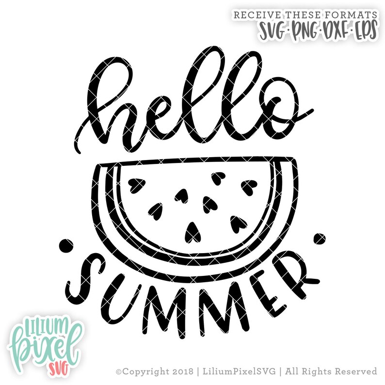 Download Hello Summer SVG Cut Files / Watermelon Svg Cutting Files ...