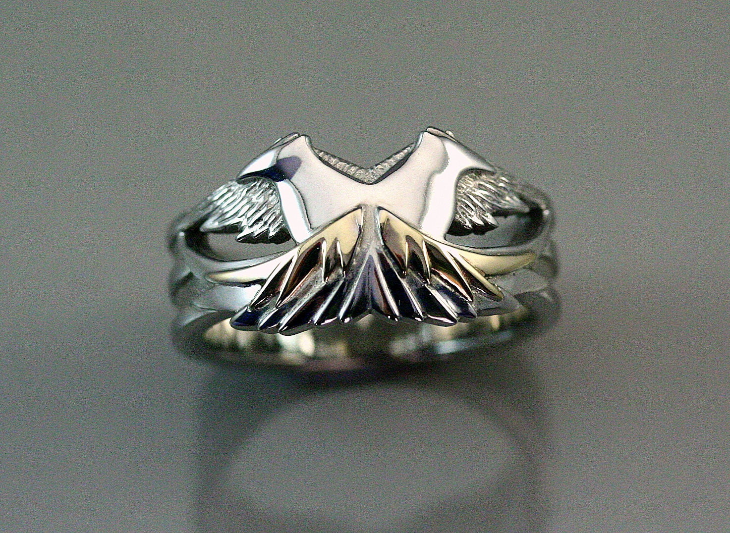 Phoenix ring fire bird men phoenix ring men bird ring Etsy