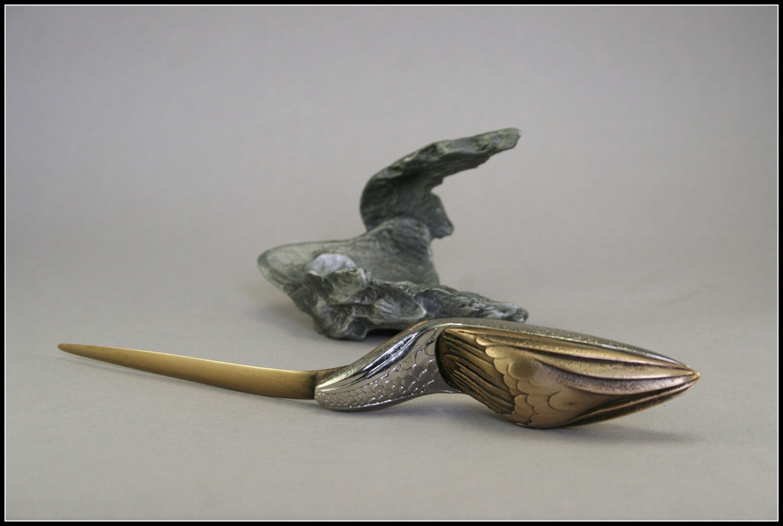 Bird Sculpture Metal Letter Opener Bird Letter Opener Etsy
